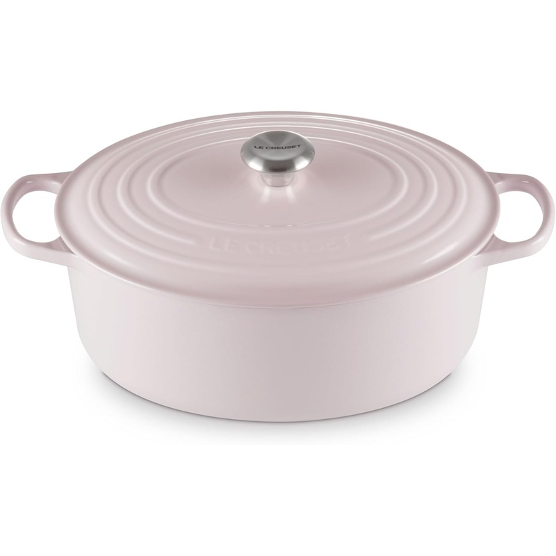 Le Creuset 8 Qt. Signature Oval Dutch Oven w/Stainless Steel Knob – Shallot