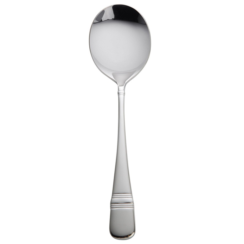 Oneida T119SRBF Astragal 6 3/4″ 18/10 Stainless Steel Extra Heavy Weight Rounded Bowl Soup Spoon – 12/Pack
