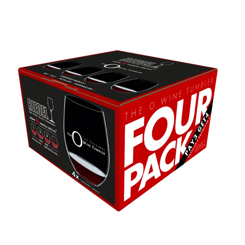 Riedel O Cabernet/Merlot Wine Tumbler, Set of 4