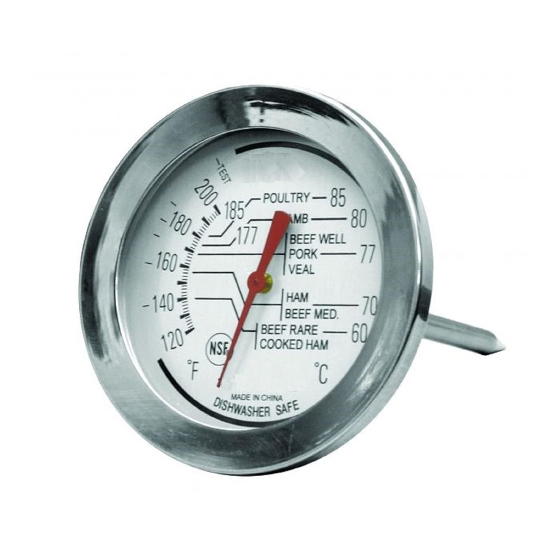 Stainless Steel Zone Dial Meat Thermometer 4-1/2″ Stem, 2 3/4″ Dial, -120 to 200 Degrees Fahrenheit- Cooking and Grilling Oven Pocket Size for Meat Food Cooking and Grilling Ov