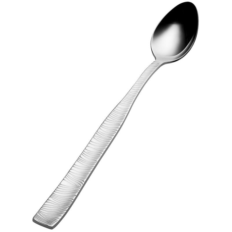 Bon Chef S2902 Safari 7 11/16″ 18/10 Stainless Steel Iced Tea Spoon – 12/Pack