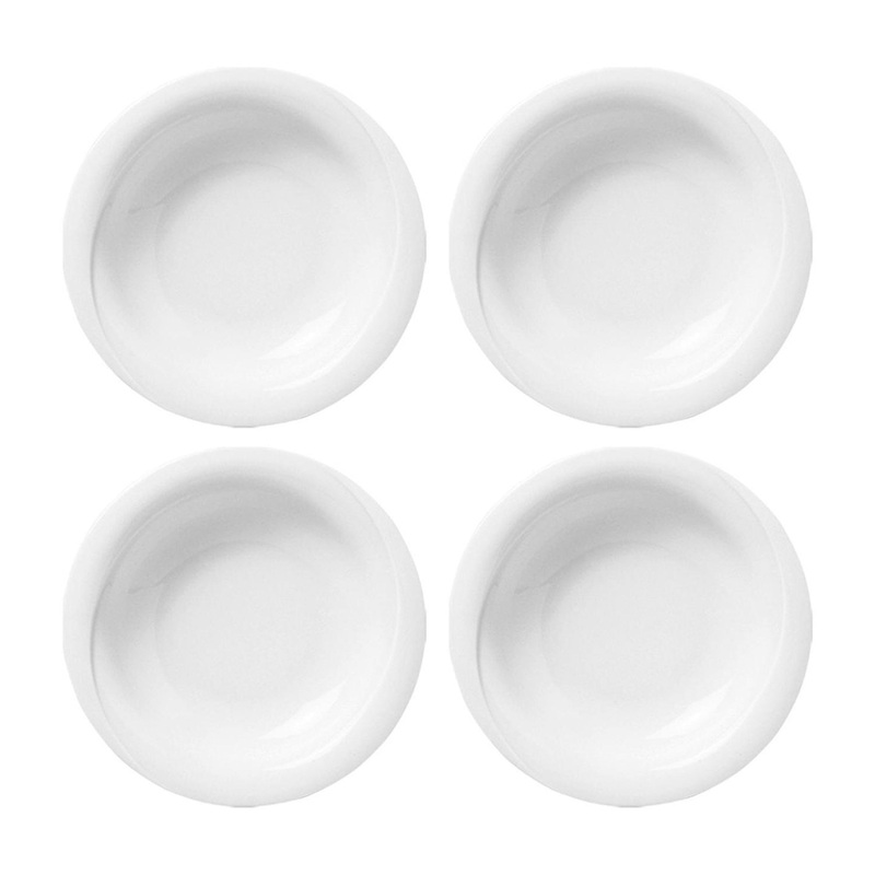 Porcelain X-tanbul dia.8.5″ h:1.25″ 15 oz. Round White Porcelain Bowl (Set of 4)