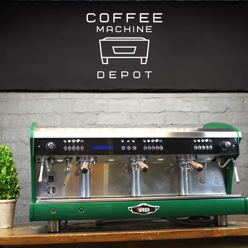 Wega Polaris – XTRA EVD 3 Group Commercial Espresso Machine High Cup (Green)
