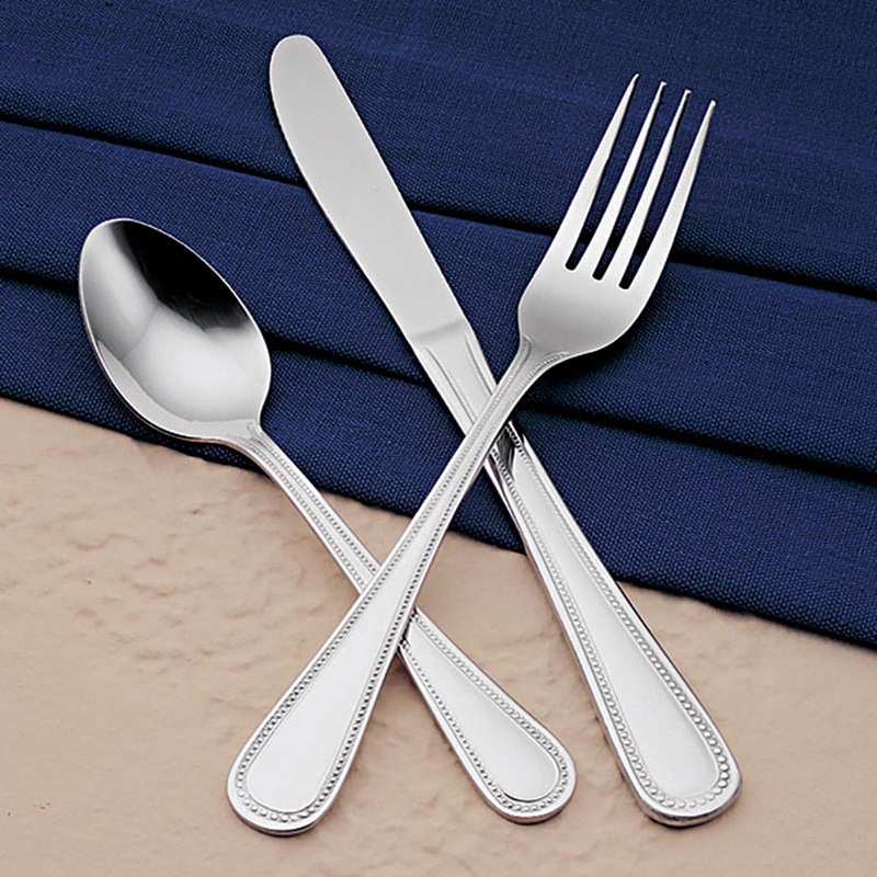World Tableware Brandware 130 003 Harbour 8 5/8″ 18/0 Stainless Steel Heavy Weight Tablespoon – 12/Pack