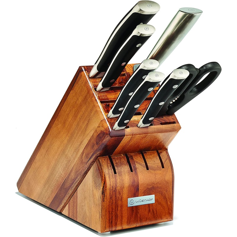 Wusthof Classic Ikon – 8 Pc. Knife Block Set, Acacia