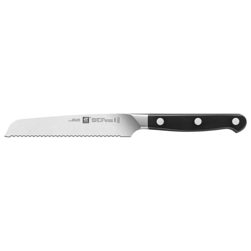 Zwilling Pro Stainless Steel Serrated Utility Knife, 5-Inches