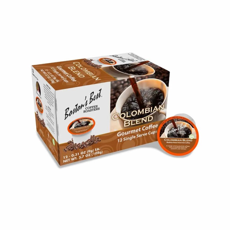 Boston’s Best Colombian Blend Single-Serve Coffee Pods (Box of 12)