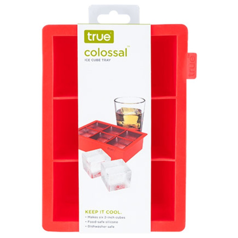 Colossal Cube Ice Tray, Red