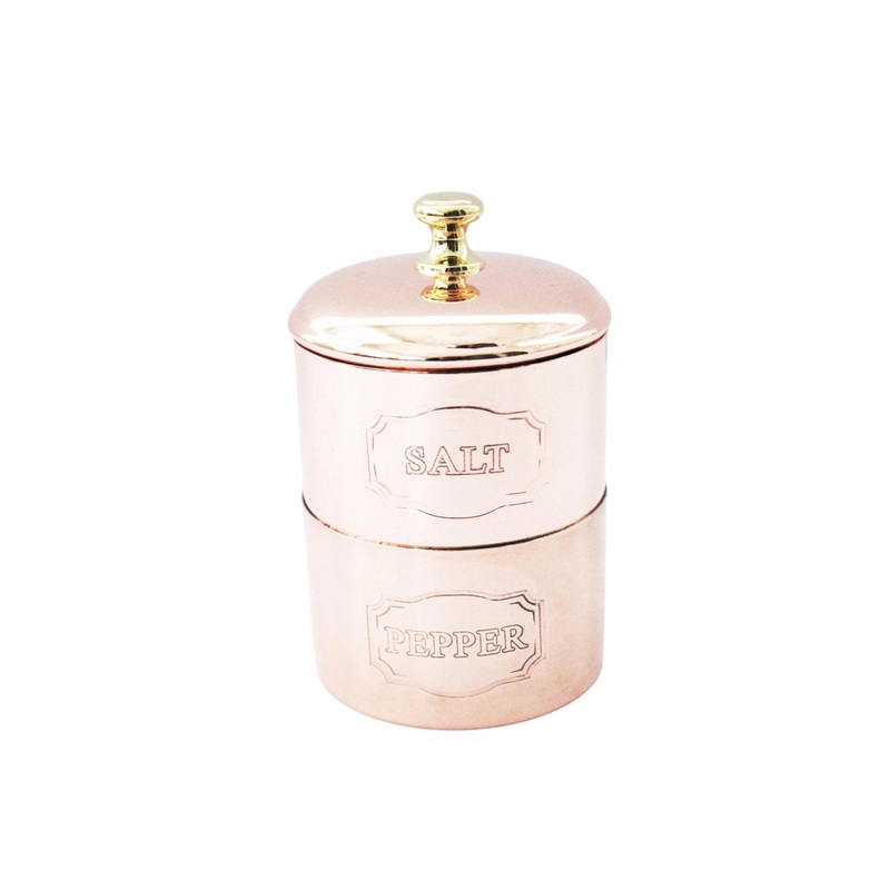 Copper Salt & Pepper Cellar