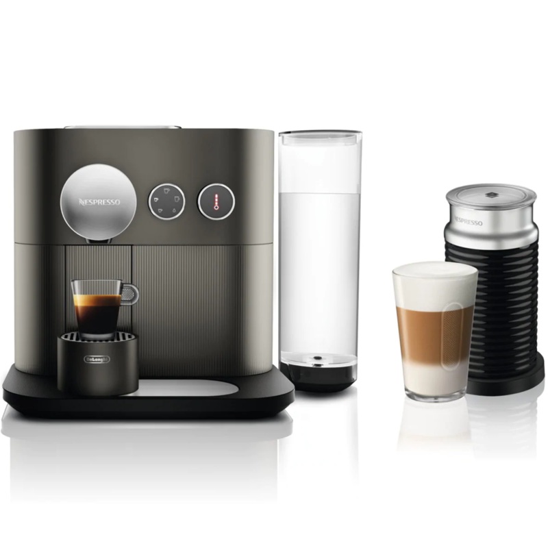 Nespresso Expert Espresso Machine by DeLonghi with Aeroccino – Anthracite Gray