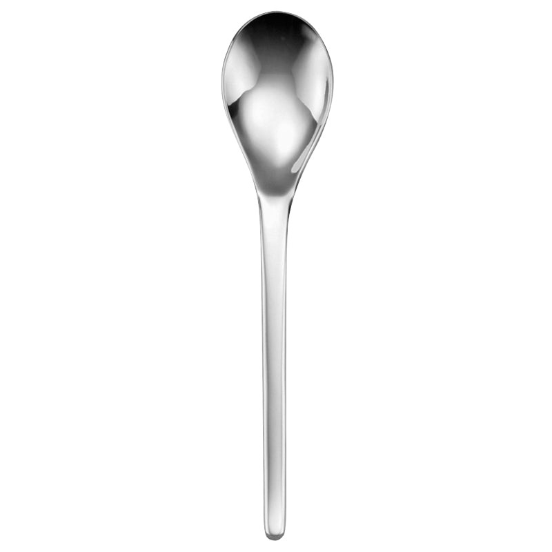 Oneida T483SRBF Apex 7″ 18/10 Stainless Steel Extra Heavy Weight Round Soup Spoon – 12/Pack