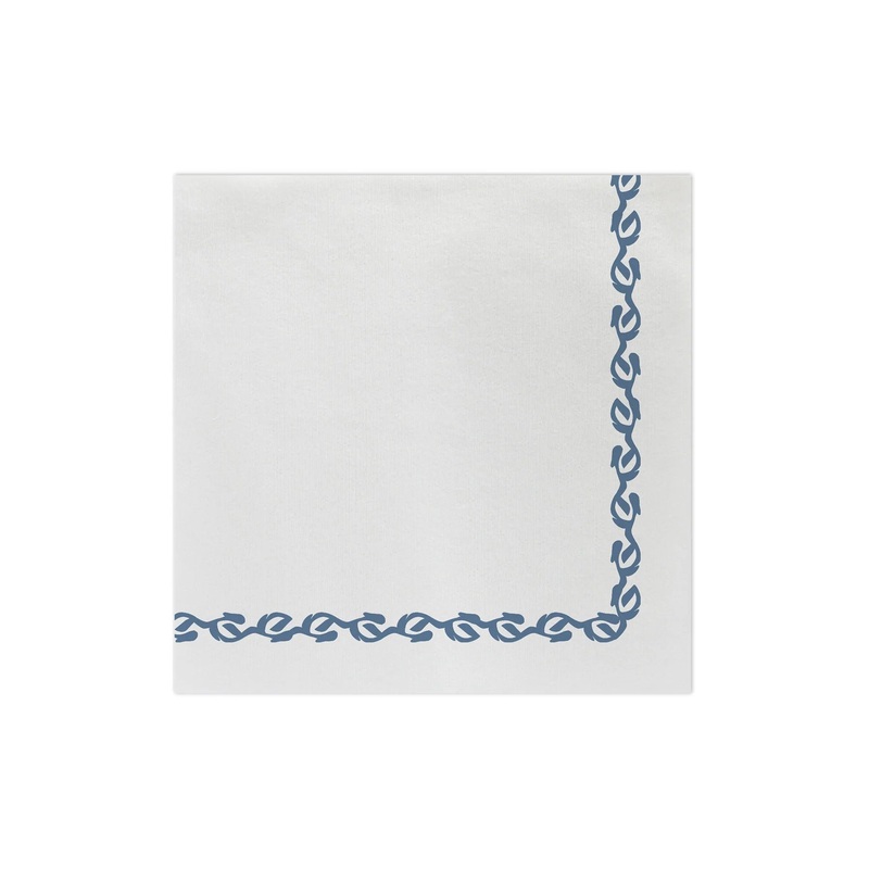Papersoft Napkins, Florentine Blue Cocktail (Pack/20)