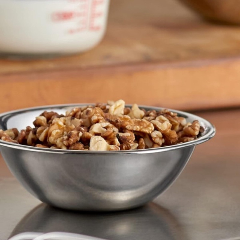 Stainless Steel Mixing Bowls – 6.5″ Wide – Flat Bottom and Rim