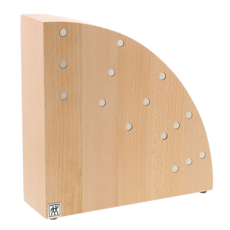 Zwilling Beechwood 10-Slot Round Magnetic Knife Block