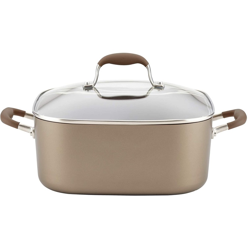 Anolon Advanced Umber Hard-Anodized Nonstick 7-Quart Covered Square Dutch Oven