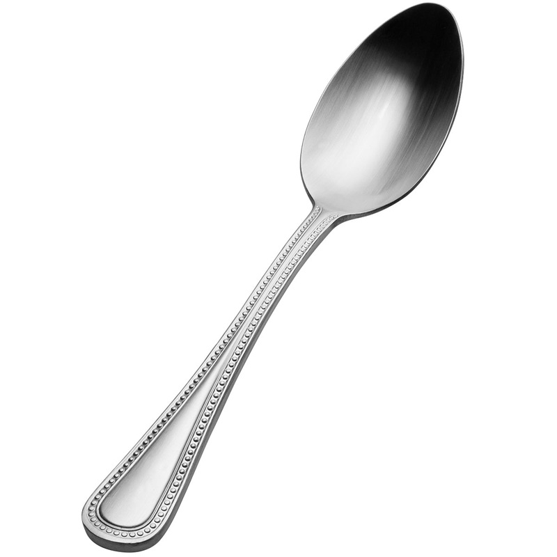 Bon Chef SBS3303 Sombrero 7 1/4″ 18/0 Extra Heavy Weight Bonsteel Soup Spoon – 12/Pack