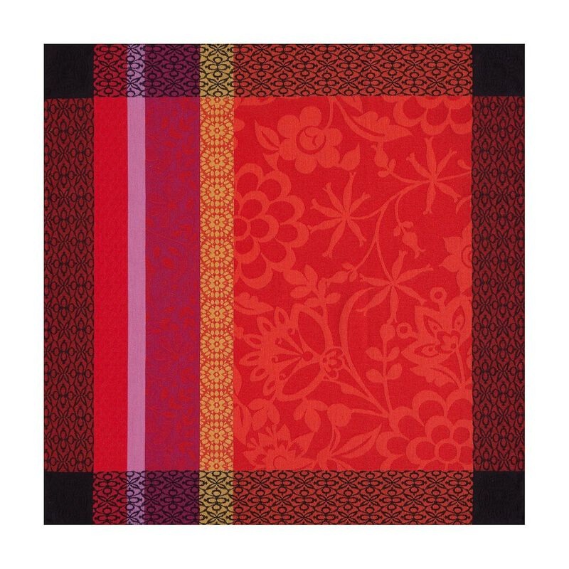 Le Jacquard Franais- Provence Strawberry Coated Cotton Napkin (23″ Sq, Set of 4)