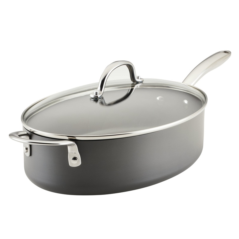 5-Quart Oval Saut Pan with Lid