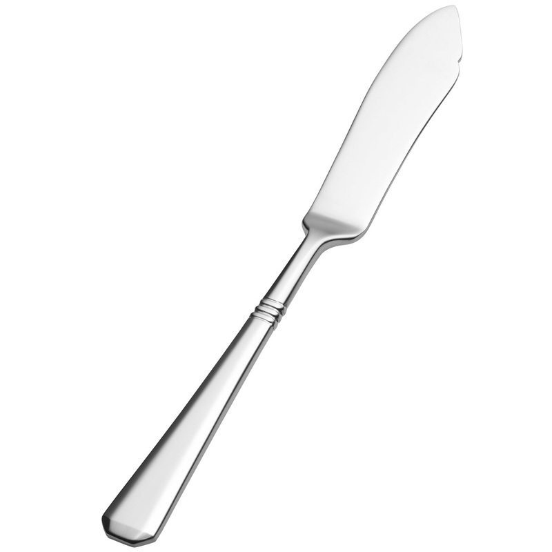 Bon Chef S3413 Cordoba 8″ 13/0 Stainless Steel Butter Knife – 12/Pack