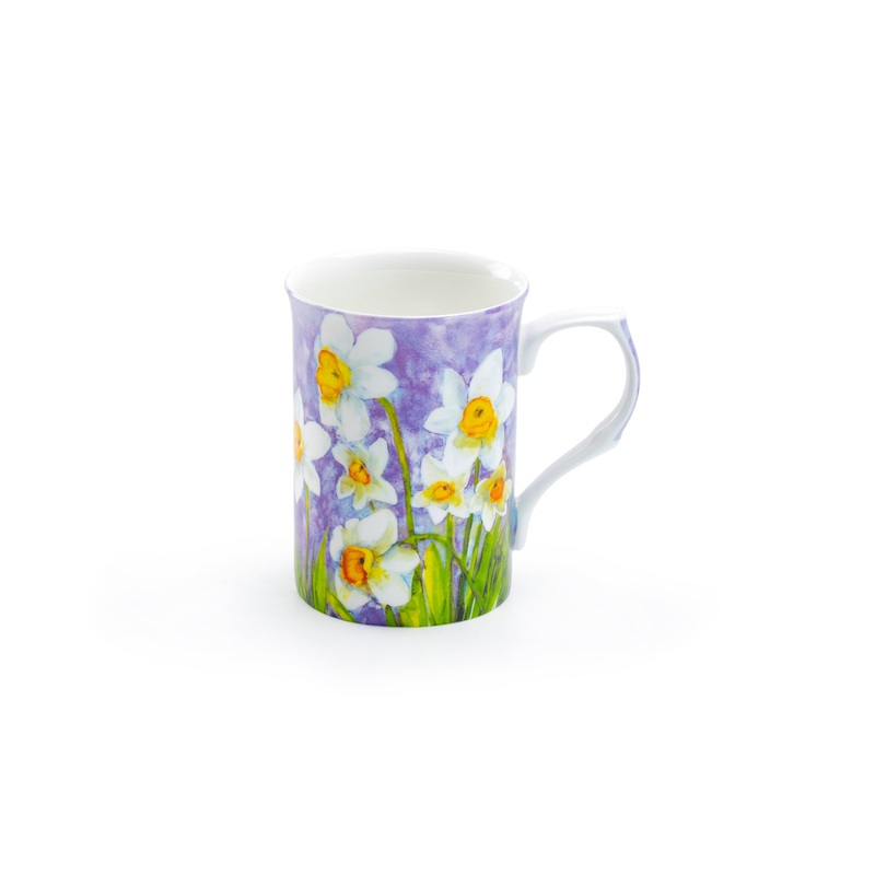 Daffodil Purple Bone China Mug