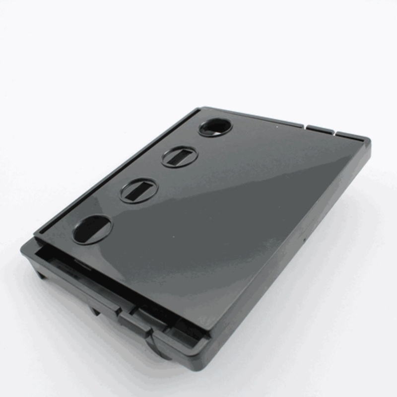 Support Panel for Switches and Lights, Black Plastic