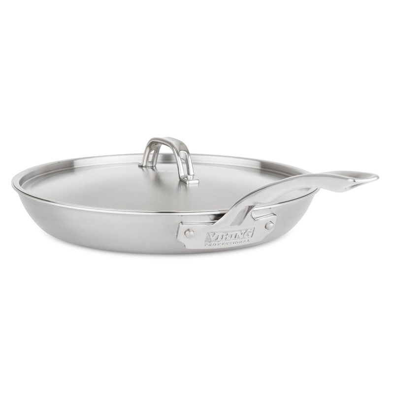 Viking Professional 5-Ply Stainless Steel 12-Inch Eterna Non-Stick Fry Pan w/Lid