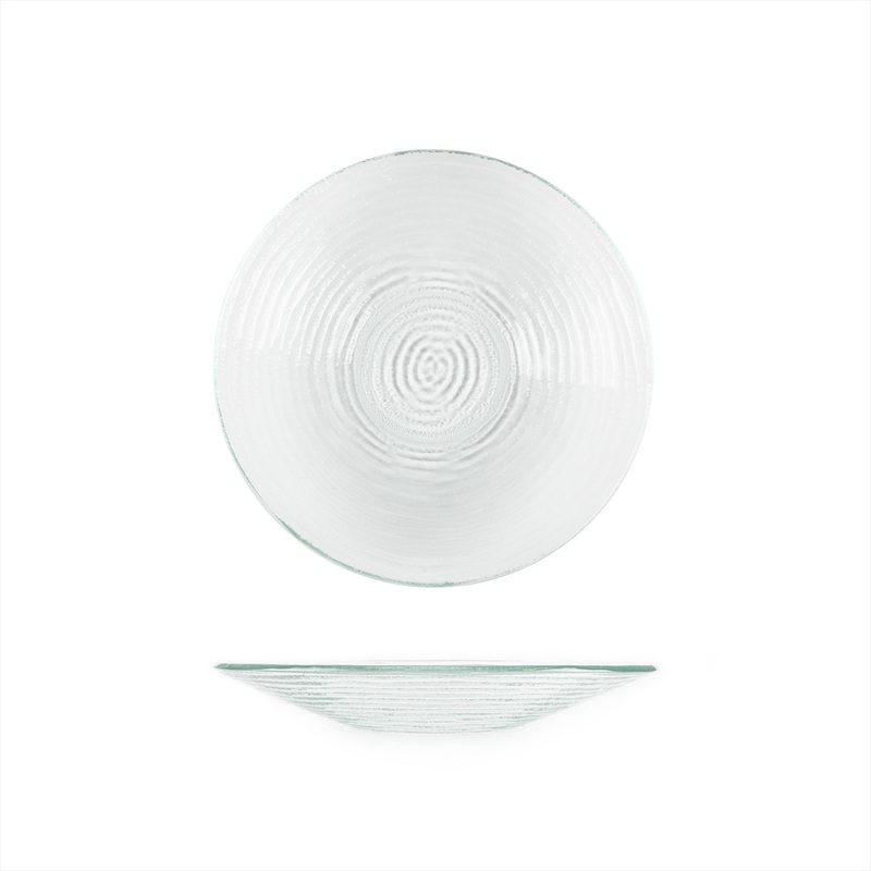 Glass Dinnerware dia.11.75″ h:1.5″ 32 oz. Round Clear Glass Bowl