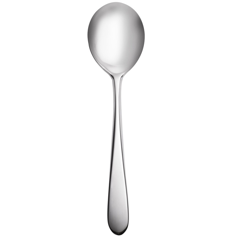 Reed & Barton RB124-016 R&B Soho 6 1/4″ 18/10 Stainless Steel Extra Heavy Weight Bouillon Spoon – 12/Pack