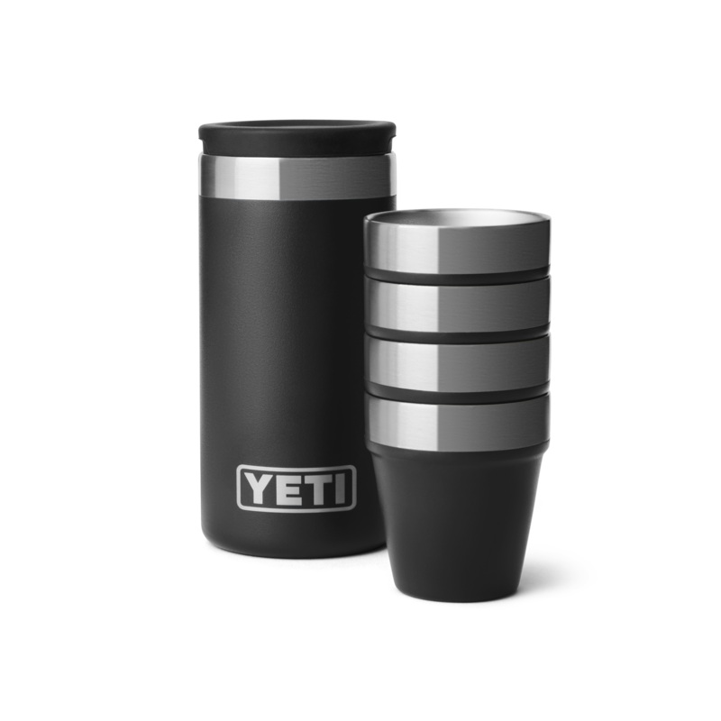 YETI Shot Glasses with Carrying Case – Black