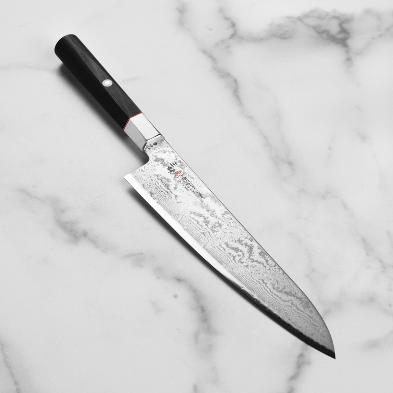 Zanmai Hybrid Damascus Splash 8.25″ Gyuto