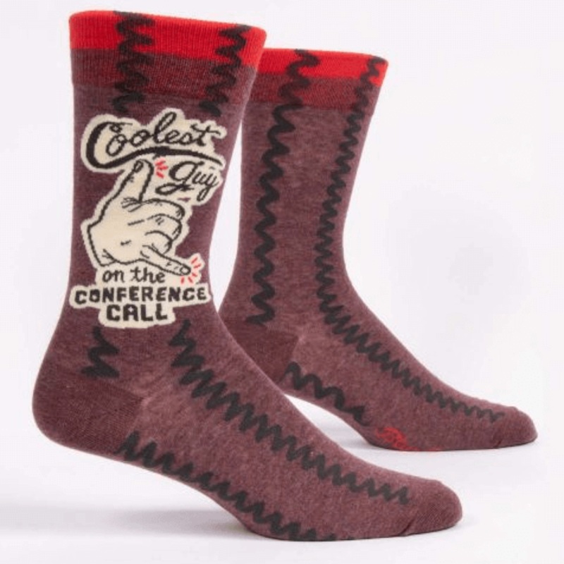 Blue Q Men’s Crew Socks – Coolest Guy