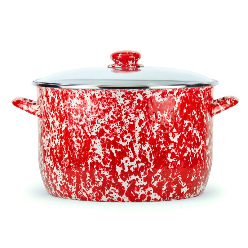 Red Swirl 18 Qt Stock