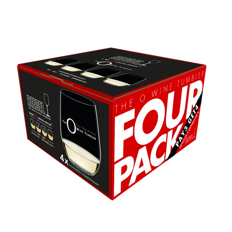 Riedel O Viognier/Chardonnay Wine Tumbler, Set of 4