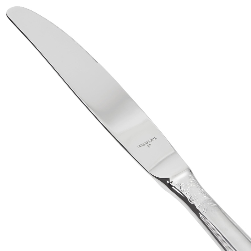 World Tableware 825 2701 Kingdom 18/8 Extra Heavy Weight Stainless Steel 10 1/8″ Dinner Knife – 12/Pack