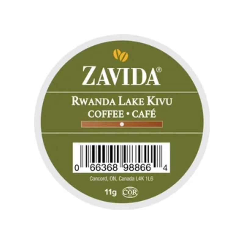 Zavida Rwanda Lake Kivu Single-Serve Coffee Pods (Case of 96)