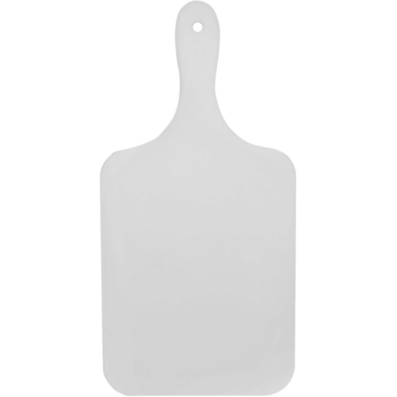 13-7/8″ x 6-7/8″ x 3/8″ Utility Paddle Cutting Board White Plastic- Non-Skid Thick Plastic Chopping Board Cutting Boards for Meat Vegetables Dishwasher Safe Home Kitchen Restaurants