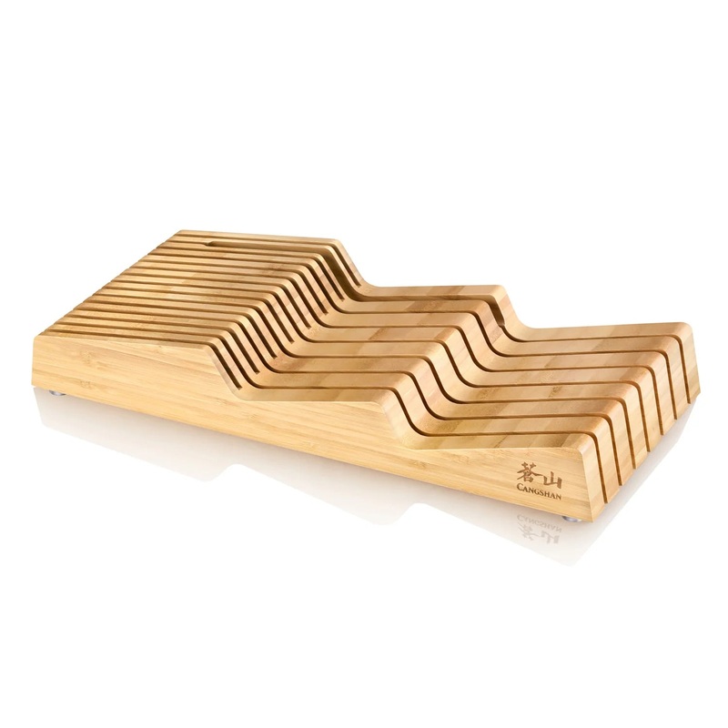 Cangshan Bamboo In-Drawer 15-Slot Knife Organizer
