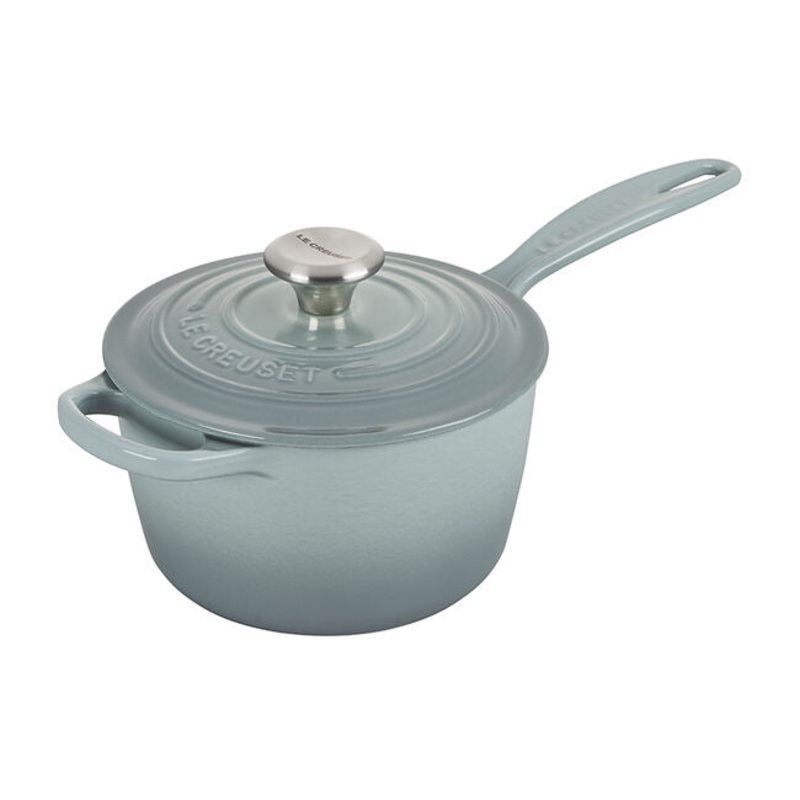 Le Creuset – 1.75 Qt Signature Saucepan – Sea Salt