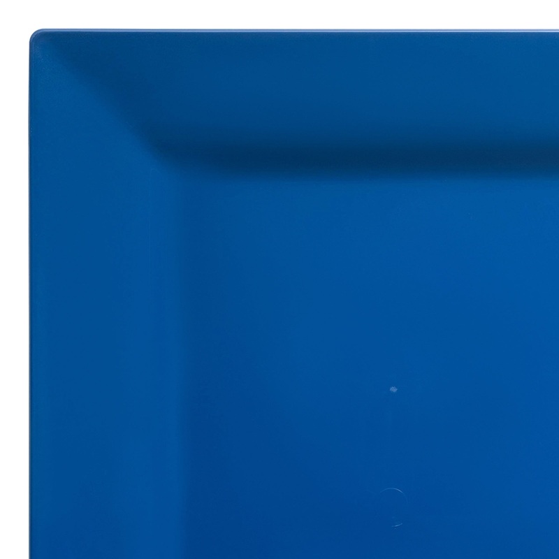 Midnight Blue Square Plastic Cake Plates (6.5″)