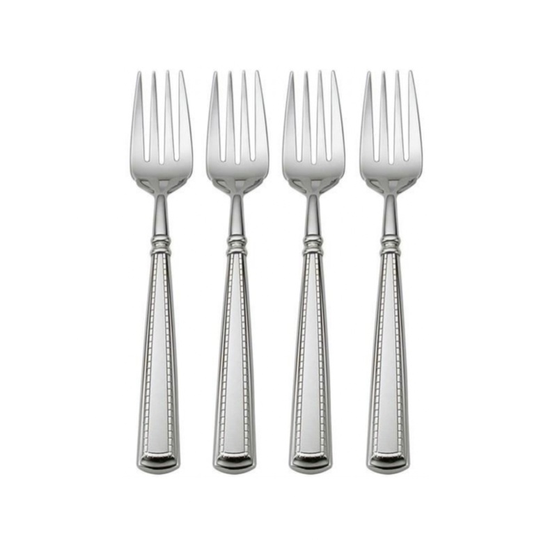 Oneida Couplet Set of 4 Salad Forks 7 3/8″ Quality 18/10 Stainless