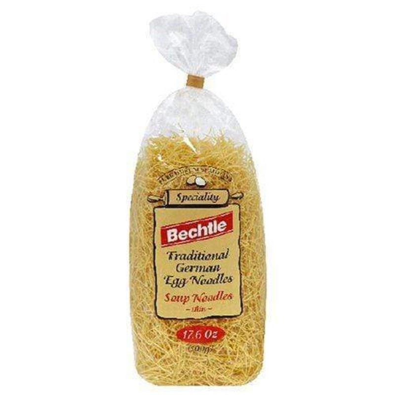 Bechtle Traditional German Egg Noodles, Soup Noodles – Thin, 17.6 oz Bag