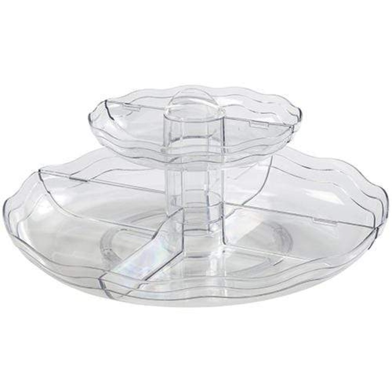 CreativeWare 2 Tier Umbrella Carousel Tray