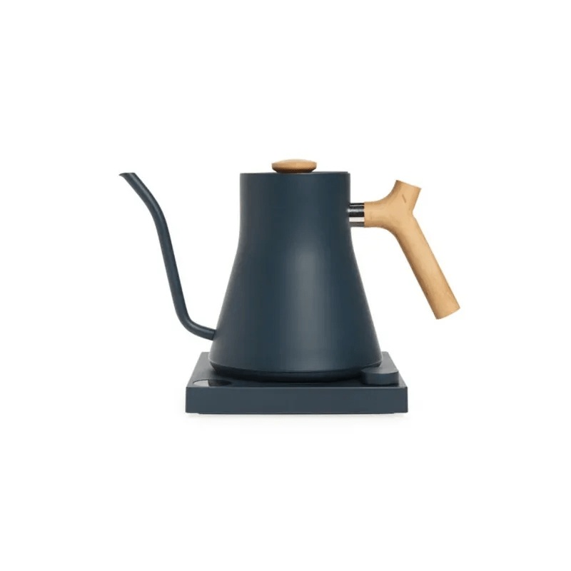 Fellow Stagg EKG Pour-Over Kettle (Stone Blue + Maple)