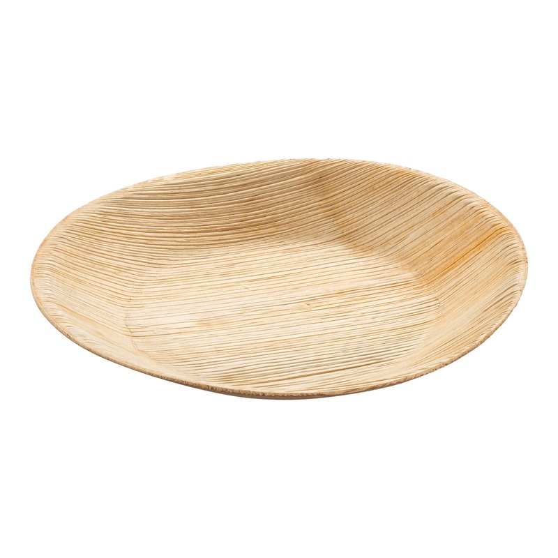 Round Palm Leaf Eco Friendly Disposable Pastry Plates (5″)