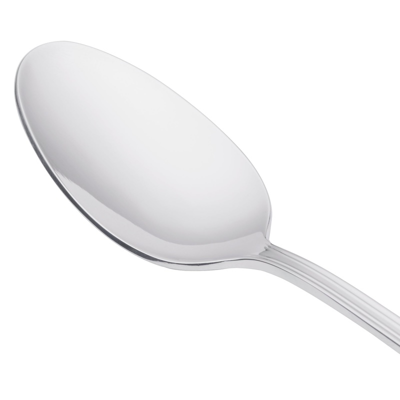 World Tableware 256 021 Cortland 7 1/2″ 18/0 Stainless Steel Heavy Weight Iced Tea Spoon – 12/Pack