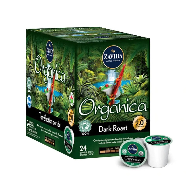 Zavida Organica Dark Single-Serve Coffee Pods (Box of 24)
