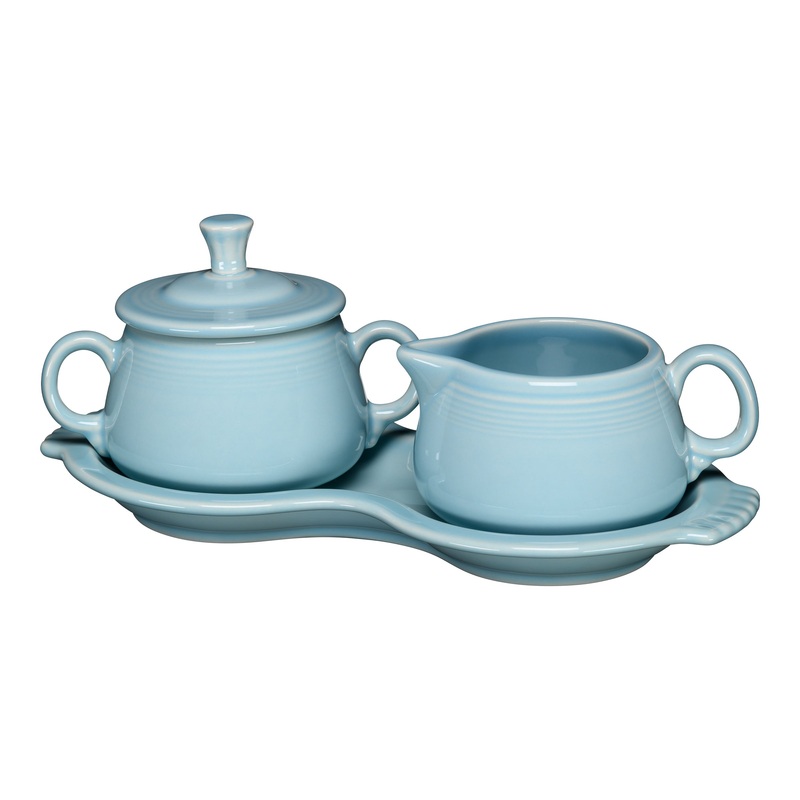 4-Piece Sugar Bowl and Creamer Set with Tray