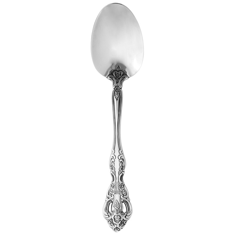 Oneida 2765SPLF Michelangelo 6 1/2″ 18/10 Stainless Steel Extra Heavy Weight Dinner Spoon – 12/Pack
