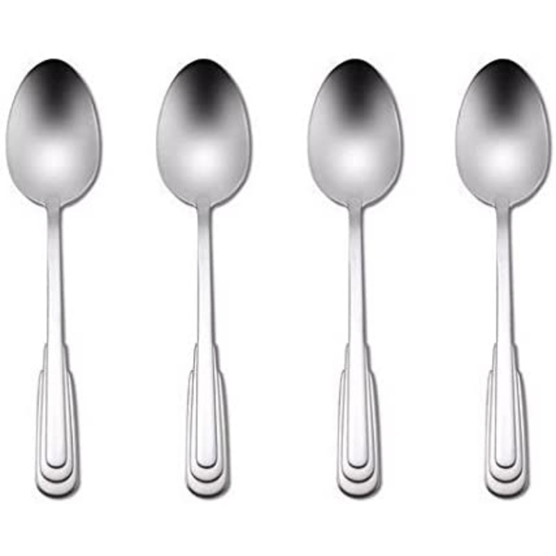 Oneida Cityscape Set of 4 Dinner / Oval Bowl Soup Spoons 7 1/8″
