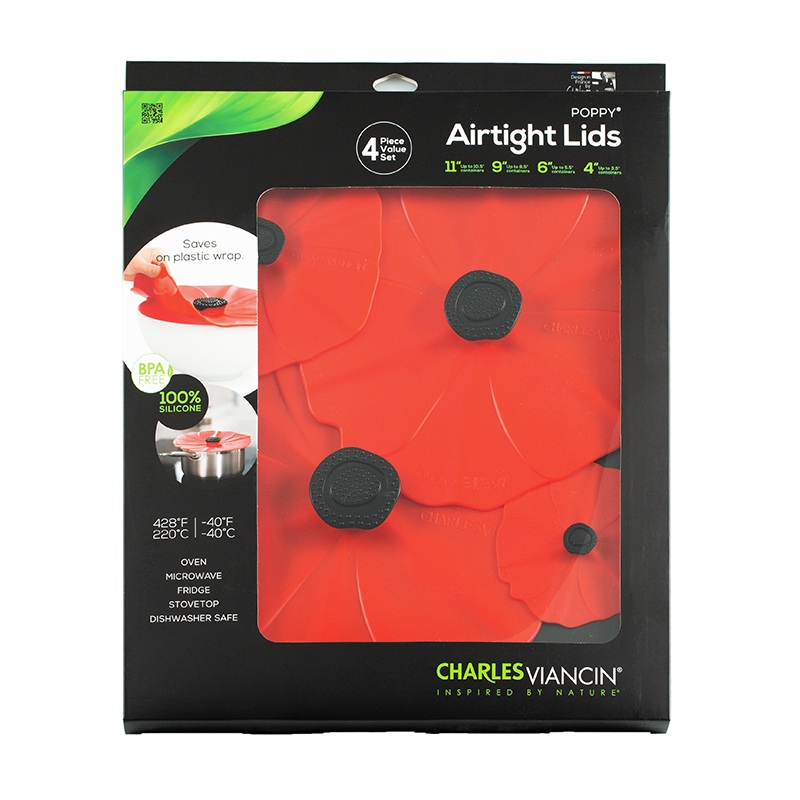 Poppy Silicone Lid Gift Set by Charles Viancin